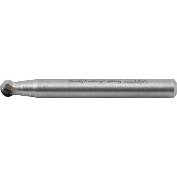Encontraproduto.com.br - Lima Rotativa Esférica P/ Alumínio 5 Mm C/ Haste 6 Mm Vonder