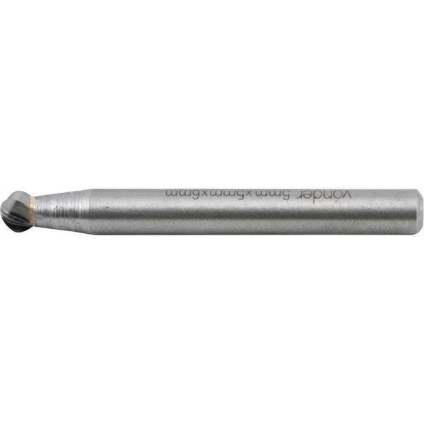 Encontraproduto.com.br - Lima Rotativa Esférica P/ Alumínio 5 Mm C/ Haste 6 Mm Vonder
