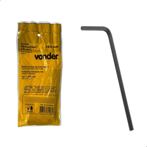 Encontraproduto.com.br - Chave Hexagonal (Allen) 14,0 mm Vonder