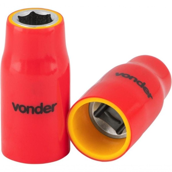 Encontraproduto.com.br - Soquete Isolado Sextavado Encaixe 1/2'' 10mm Iec60900 Vonder
