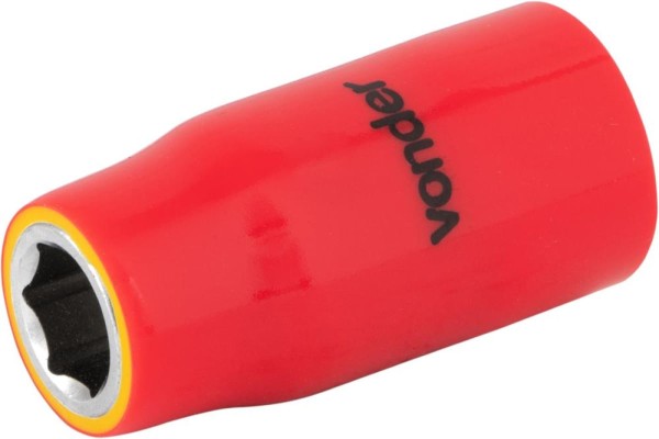 Encontraproduto.com.br - Soquete Sextavado Isolado Encaixe De 1/2 11,0 Mm Vonder