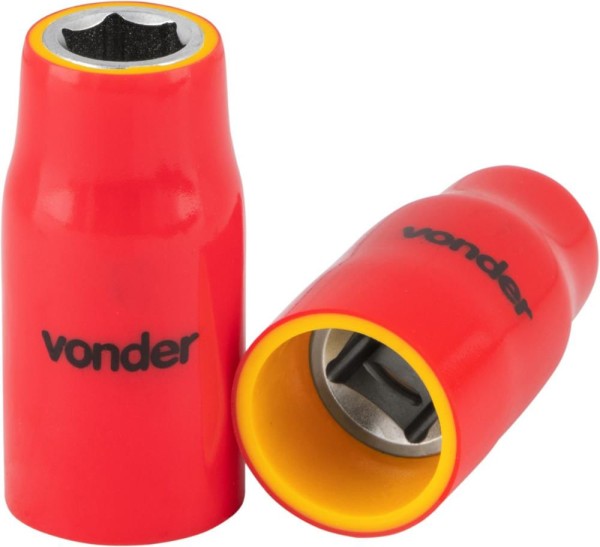 Encontraproduto.com.br - Soquete Sextavado Isolado Encaixe De 1/2 11,0 Mm Vonder