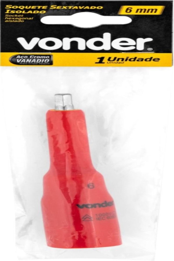 Encontraproduto.com.br - Soquete Isolado Ponta Hexagonal 1/2´´ 06mm Iec60900 Vonder