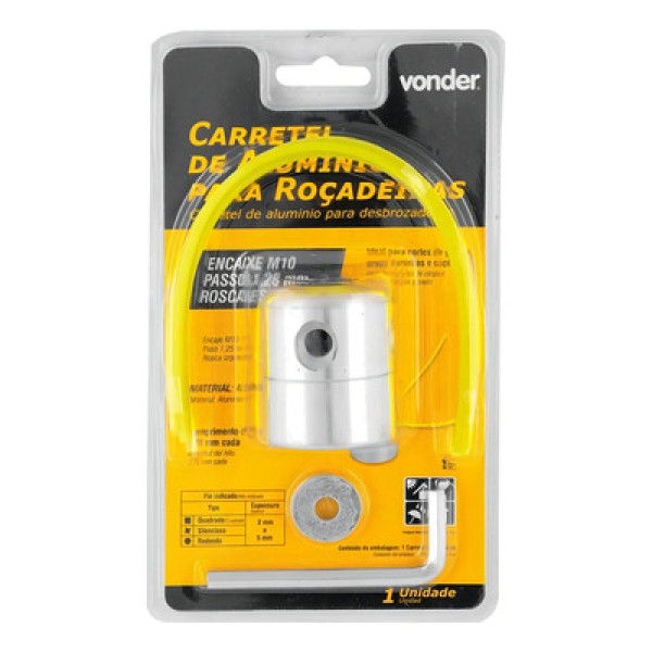 Encontraproduto.com.br - Carretel De Alumínio Vonder Para Rocadeira
