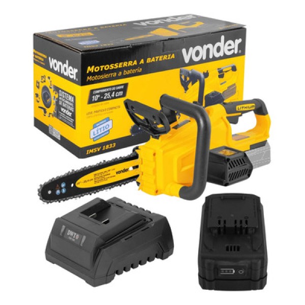 Encontraproduto.com.br - Motosserra 18V Linha Intercamibável Sem Bateria Vonder