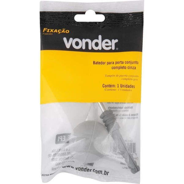 Encontraproduto.com.br - Batente de Porta Completo Cinza Vonder
