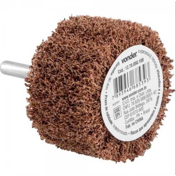 Encontraproduto.com.br - Roda Com Haste Para Acabamento 50X30mm G100 Vonder