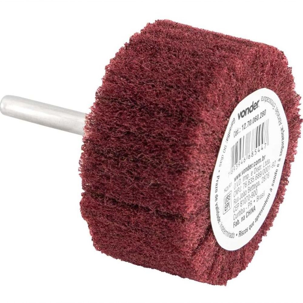 Encontraproduto.com.br - Roda Com Haste Para Acabamento 60X30mm G280 Vonder