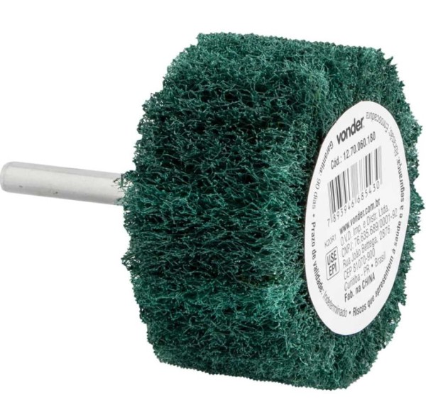 Encontraproduto.com.br - Roda Com Haste Para Acabamento 80X35mm G180 Vonder