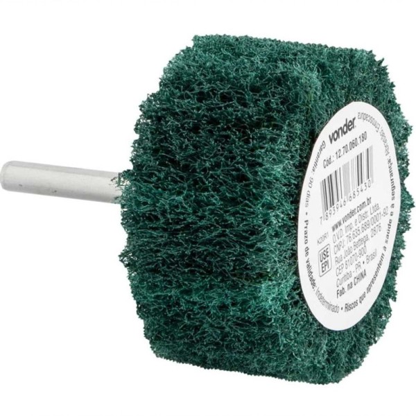 Encontraproduto.com.br - Roda Com Haste Para Acabamento 80X35mm G180 Vonder