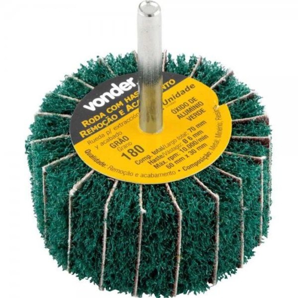 Encontraproduto.com.br - Roda Com Haste Remoção/Acabamento 60X50mm G180 Vonder