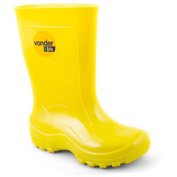 Encontraproduto.com.br - Bota Infantil de PVC Amarela com Forro - VONDER