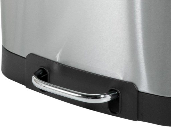Encontraproduto.com.br - Lixeira retangular 12,0 litros inox cinza - VONDER