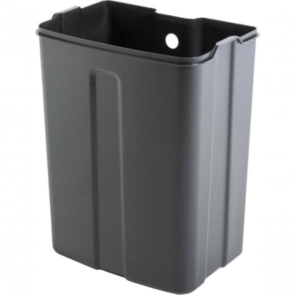 Encontraproduto.com.br - Lixeira retangular 12,0 litros inox cinza - VONDER