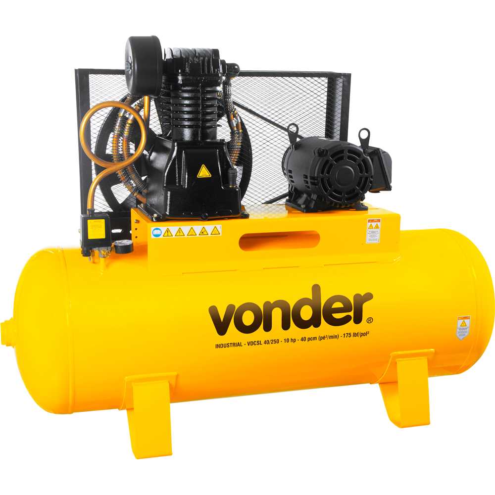 Encontraproduto.com.br - Compressor de ar VDCSL 40/250 10,0 cv trifásico 380 V ~/660 V~ - VONDER