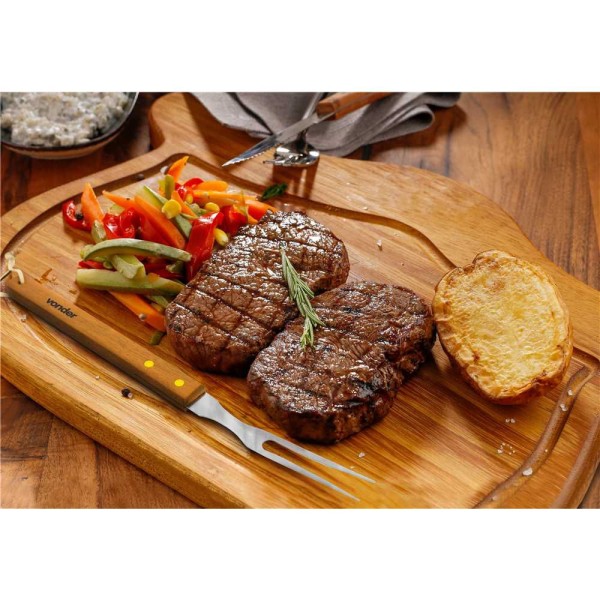 Encontraproduto.com.br - Kit Churrasco Inox 10 peças com Estojo Vonder