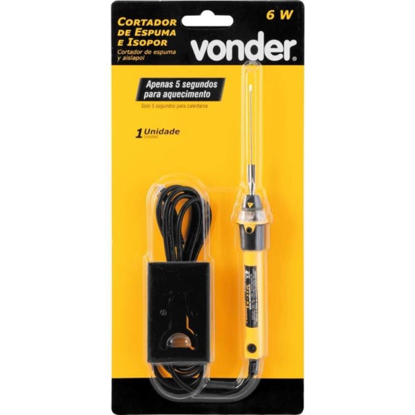 Encontraproduto.com.br - Cortador De Espuma E Isopor 6w Usb Vonder