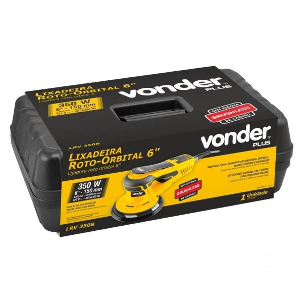 Encontraproduto.com.br - Lixadeira Roto-Orbital 6 Lrv 350B 127V Vonder Plus