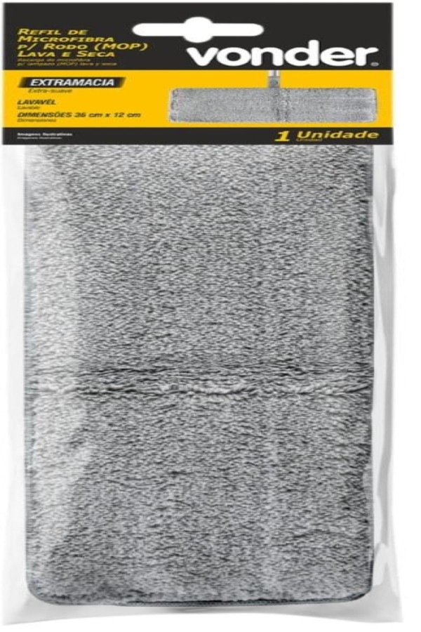 Encontraproduto.com.br - Refil De Microfibra Para Rodo Mop Lava E Seca Vonder