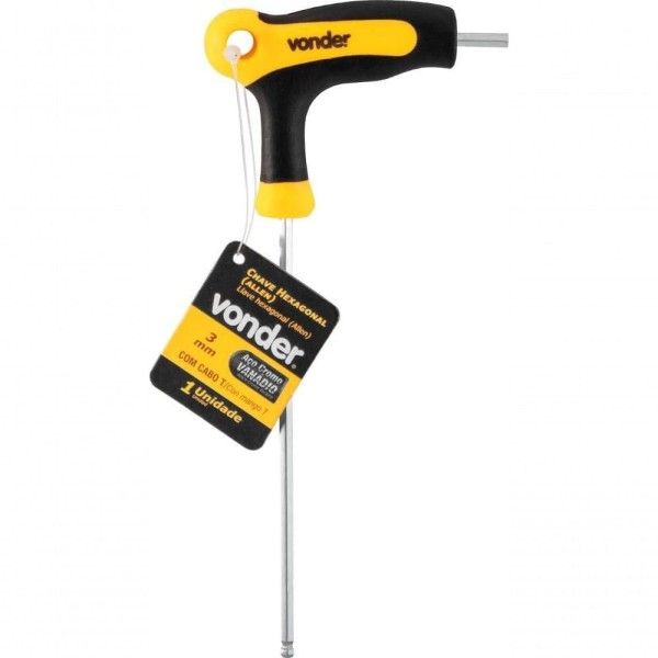 Encontraproduto.com.br - Chave Allen 3,0Mm Com Cabo T Vonder