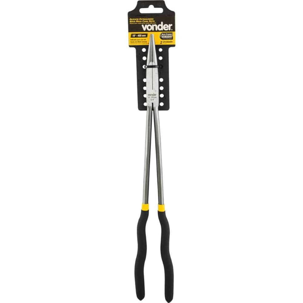 Encontraproduto.com.br - Alicate Bico Meia Cana Reto 16   Extra Longo Vonder