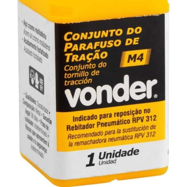 Encontraproduto.com.br - Conjunto do parafuso de tração M4 para RPV 312 VONDER