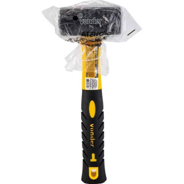 Encontraproduto.com.br - Marreta Quadrada 1,0 Kg Com Cabo Fibra Vonder