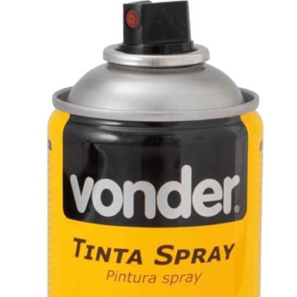 Encontraproduto.com.br - Tinta Spray Acrílica Branco Fosco 350ML/250G Vonder