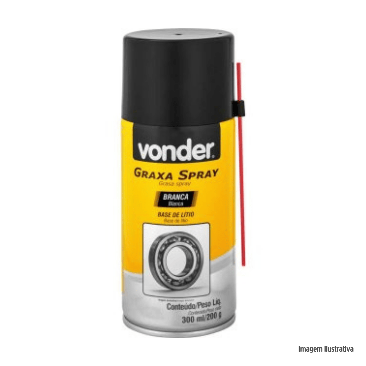 Encontraproduto.com.br - Graxa em spray branca base de lítio 300 ml VONDER