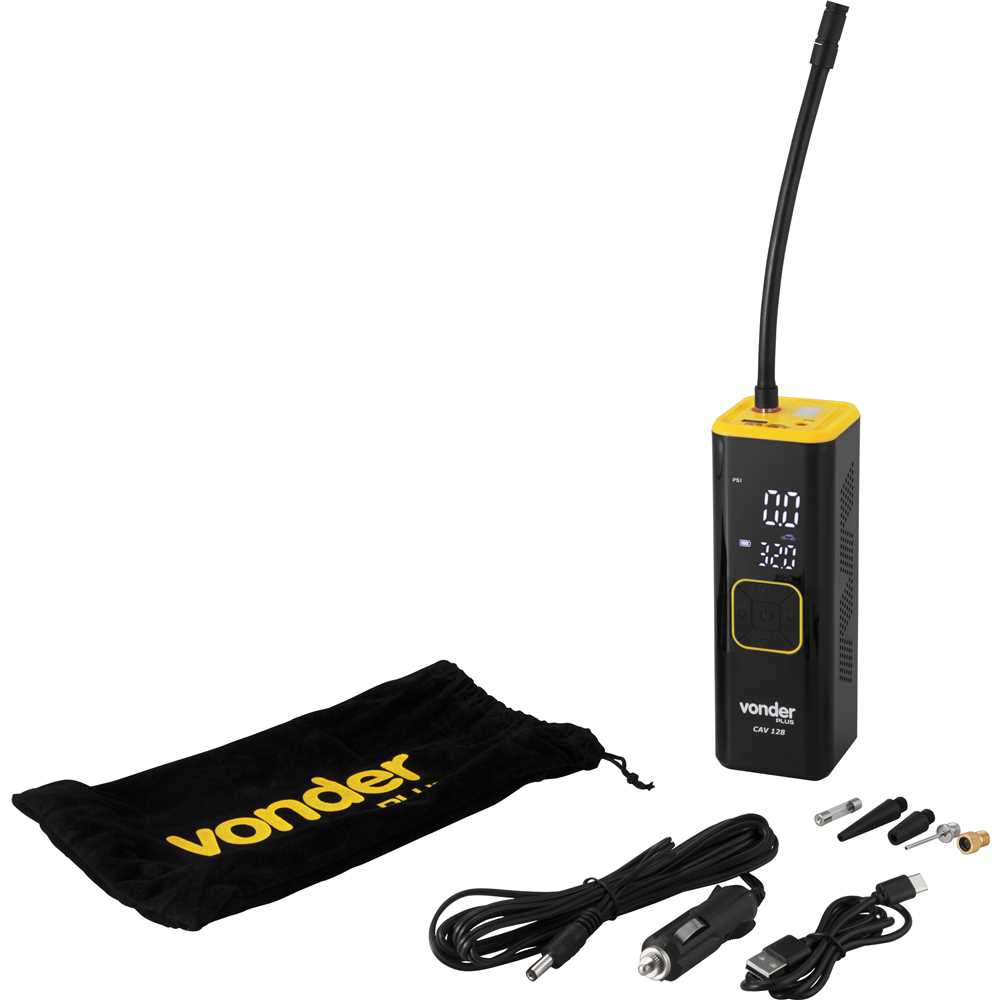 Compressor de ar automotivo a bateria CAV 128 VONDER PLUS