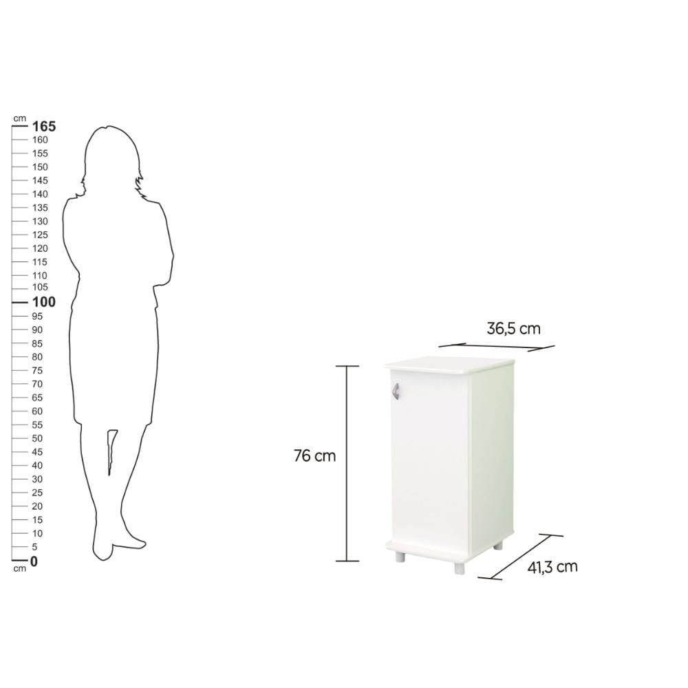 Balcão Ditália 1 Porta BA-05 Branco