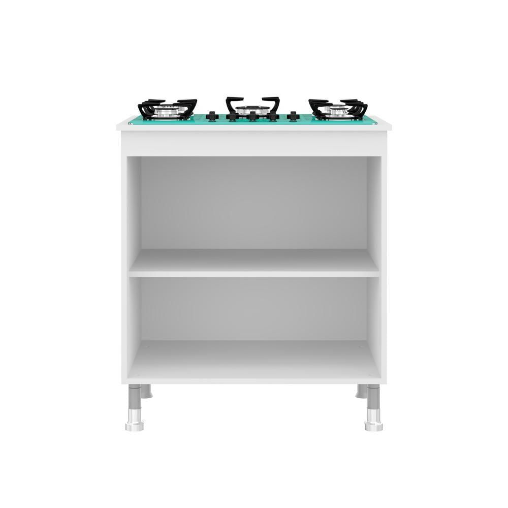 Balcão Cooktop Ditália 2 Portas BA-115 Branco