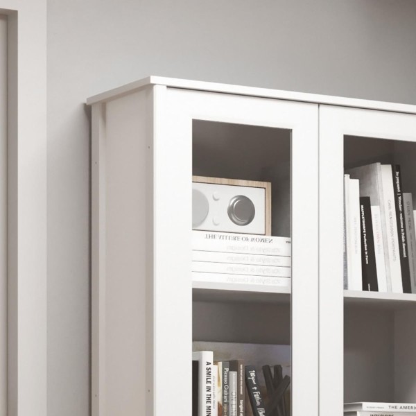 Encontraproduto.com.br - Cristaleira c iluminação 2 Portas 1 Gaveta Ditália E-954