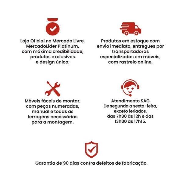Encontraproduto.com.br - Mesa De Escritório Ditália 7 Gavetas Pe-100 Preta