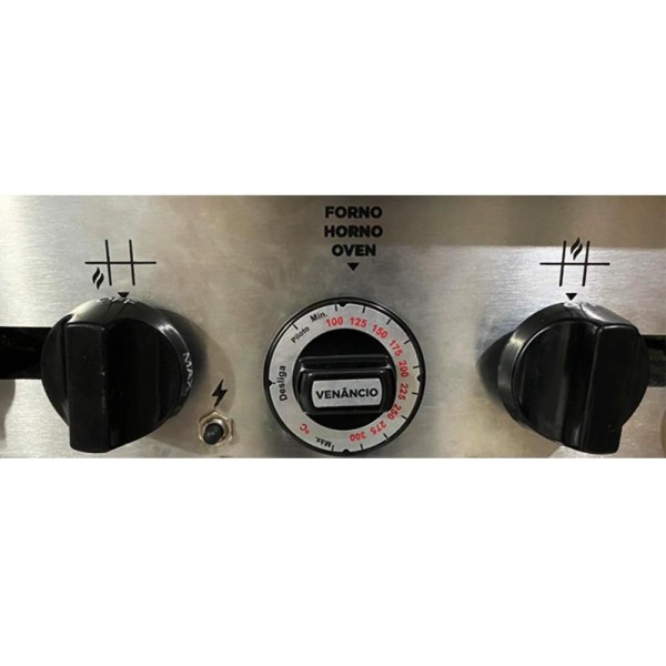 Encontraproduto.com.br - Fogão Americano Com Forno Venâncio Fa6f 6 Bocas Varimaq