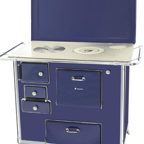Fogão A Lenha 01 Venâncio Gabinete E Tampa Tradicional Azul 1gdtaz
