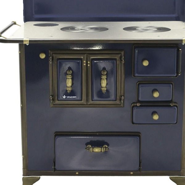 Encontraproduto.com.br - Fogão A Lenha Barroco Gabinete Venâncio 03 Azul 3bgetaz