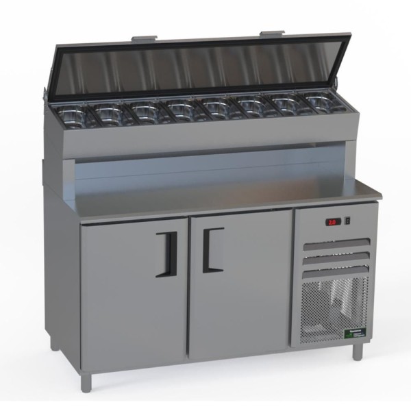 Encontraproduto.com.br - Balcão Condimentador Alto Refrigerado Venâncio 150cm Linha Prime Inox 127v Pcfrhp15-39945