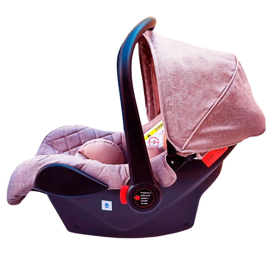 Encontraproduto.com.br - CARRINHO EUROPEU LUXO COM BOLSA ARES MARROM + BEBE CONFORTO E BASE - PASSEAR BABY