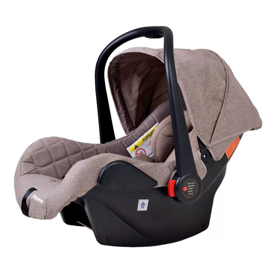 Encontraproduto.com.br - CARRINHO EUROPEU LUXO COM BOLSA ARES MARROM + BEBE CONFORTO E BASE - PASSEAR BABY