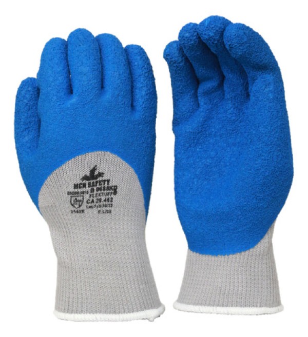 Encontraproduto.com.br - Luva Tricotada Marluvas Flex Tuff 3/4 Cinza/Azul Tam 8/M