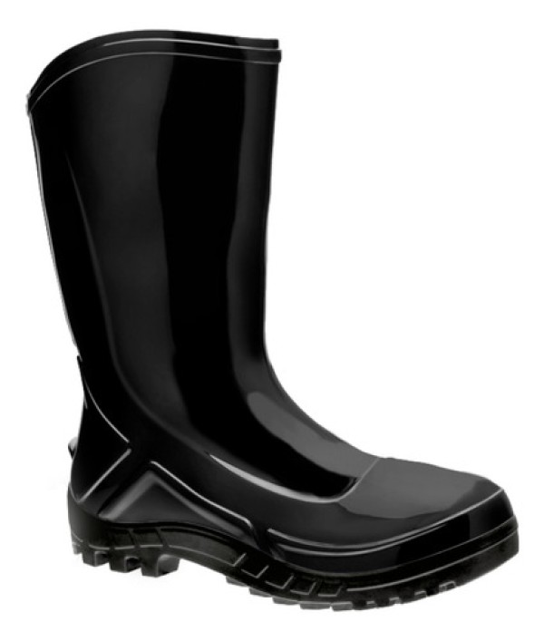 Bota Pvc Vulcaflex Preto 27CM Sem Forro 33/34 CA42291