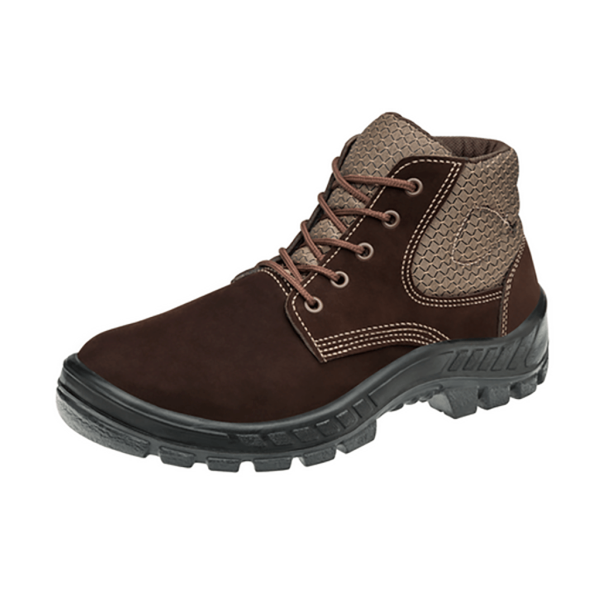 Encontraproduto.com.br - Bota Camurça Bico Plastico Café Nº44 Marluvas