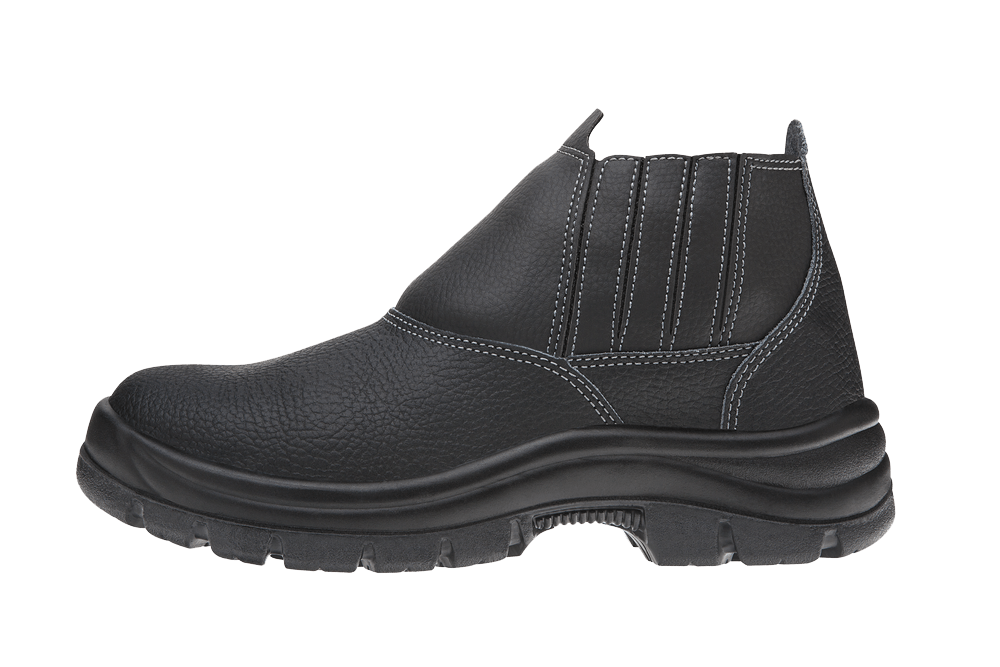 Encontraproduto.com.br - Bota de Couro Elástico Preto - 42 Marluvas