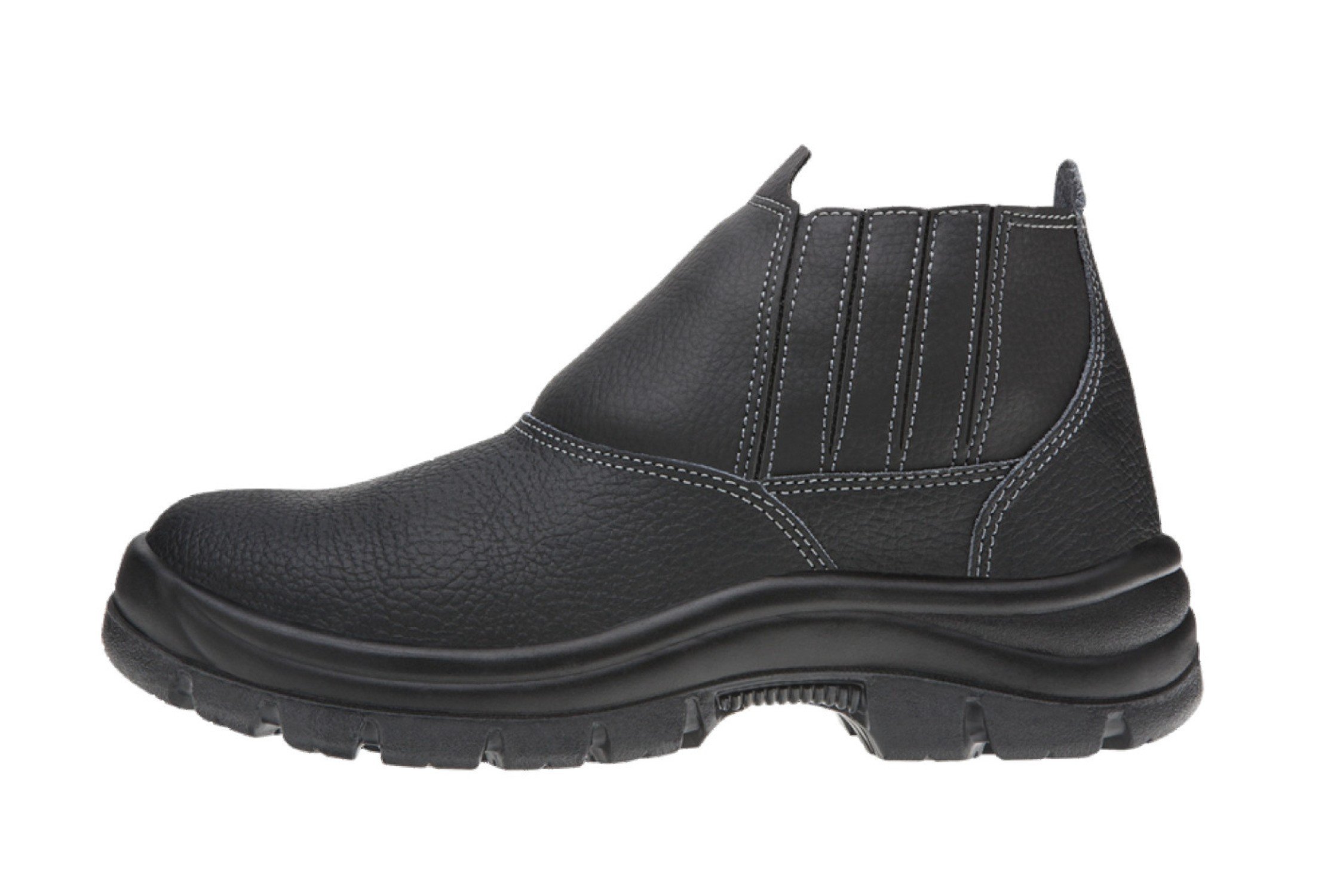 Encontraproduto.com.br - Bota de Couro Elástico Preto - 42 Marluvas