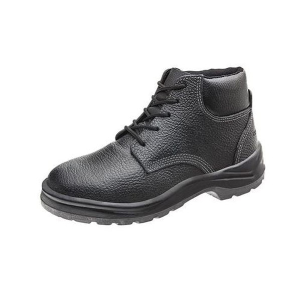 Encontraproduto.com.br - Bota Vulcaflex de Segurança Preta Bico de Plástico Com Cadarço N38 CA43335