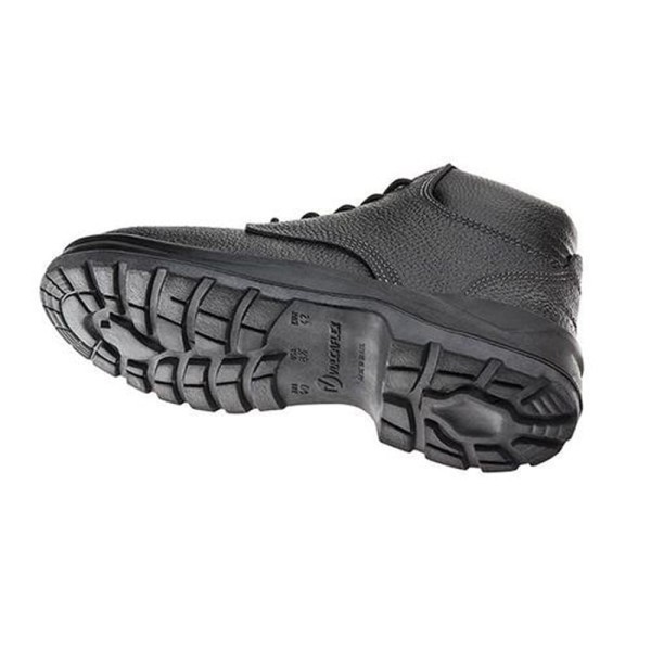 Encontraproduto.com.br - Bota Vulcaflex de Segurança Preta Bico de Plástico Com Cadarço N38 CA43335
