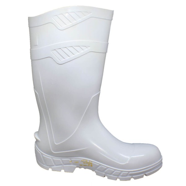 Encontraproduto.com.br - Bota de PVC Marluvas Vulcaflex Cano Alto com Forro Branca