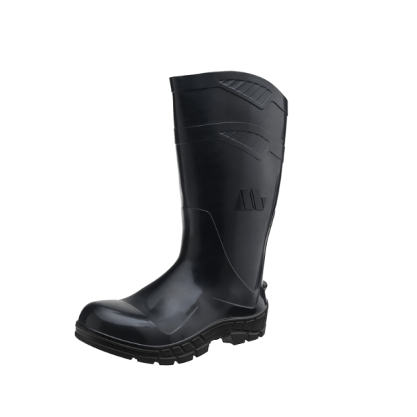 Encontraproduto.com.br - BOTA DE PVC TAM. 41 COM CANO ALTO COM FORRO PRETO - REF. 100AWORKF-CA-PR - MARLUVAS