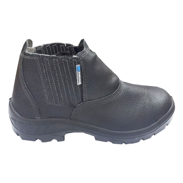 Encontraproduto.com.br - Bota Vaqueta Bico de Aço sem Cadarço PU N40 ca41429 MARLUVAS